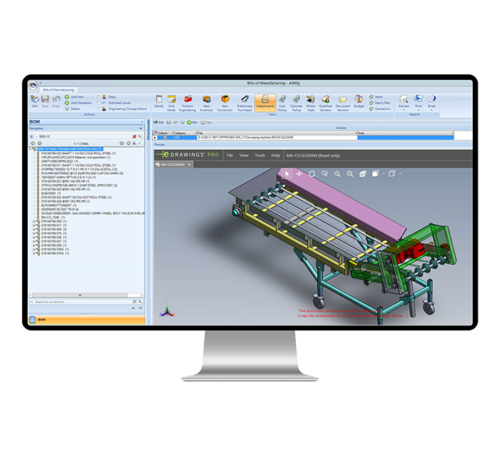 cad2bom technical drawing genius screenshot