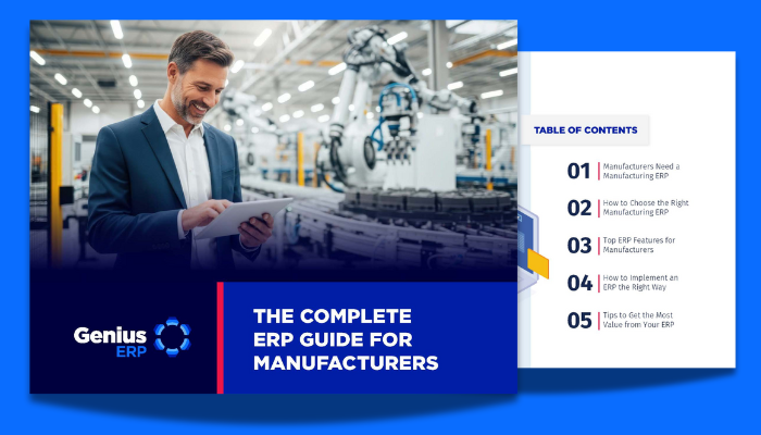 ebook cover image for the complete erp guide for manufacturers
